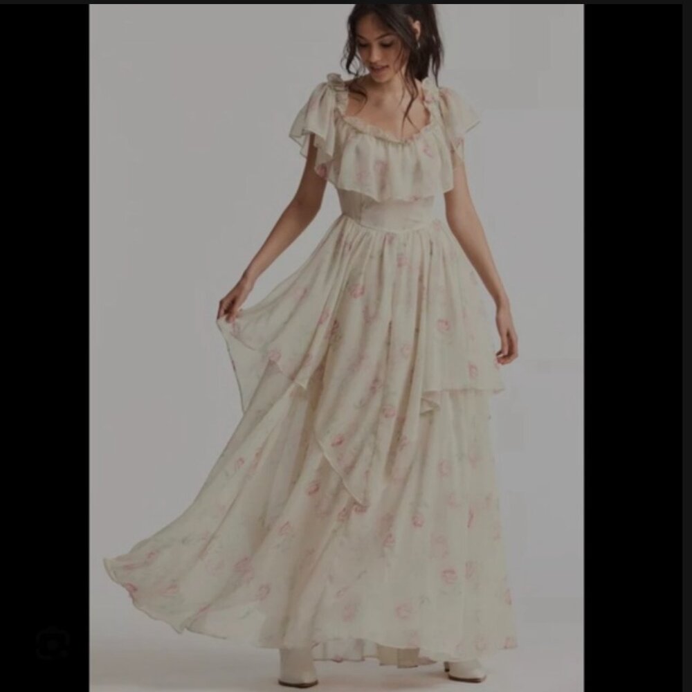 LoveShackFancy  Noni Dress in Magnolia Tea 4 - Picture 9 of 9